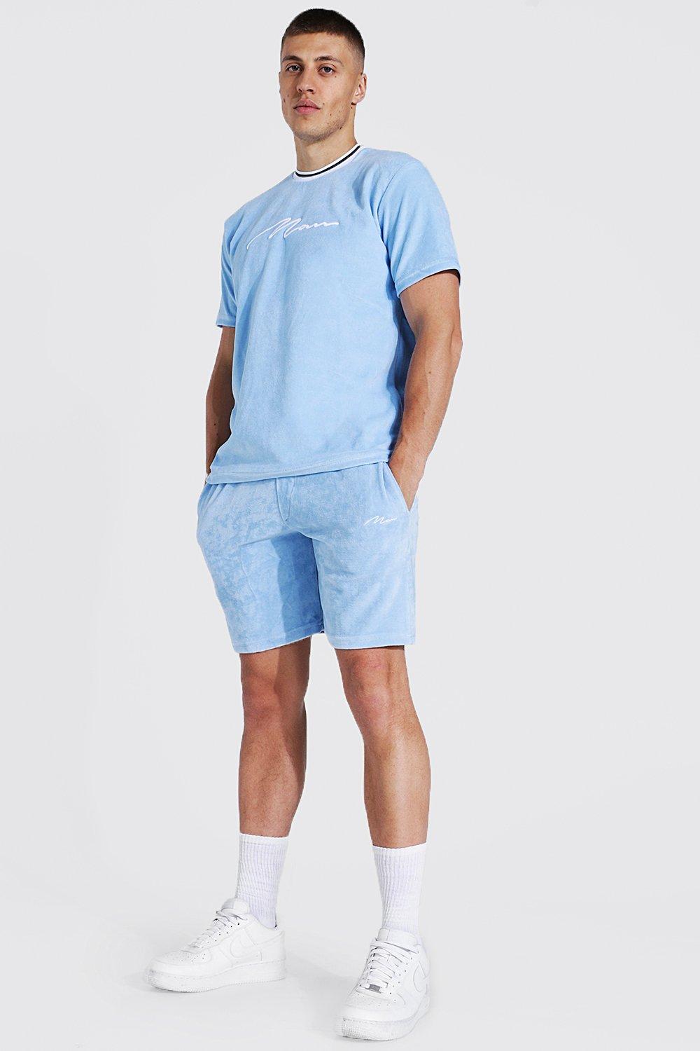 Boohooman t shirt 2025 and shorts